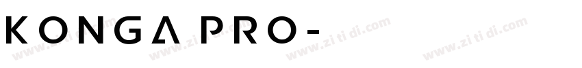 Konga pro字体转换